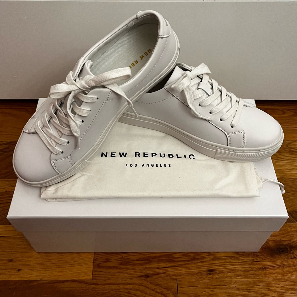New Republic BRAND NEW in Box Kurt Leather Sneakers